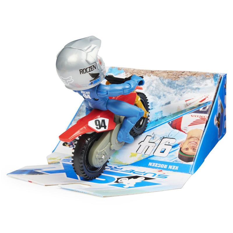 Super Cross - Ken Roczen 94 - Boneco e Moto de Fricção Sunny